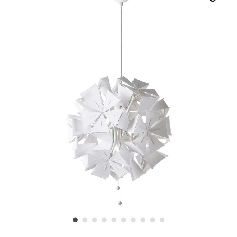 IKEA White Ramsele Chandelier- NIB